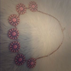 Pink and Gold Fashion Jewelry Necklace